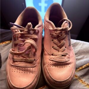 Kids Pink Casual Lace-Up Sneakers